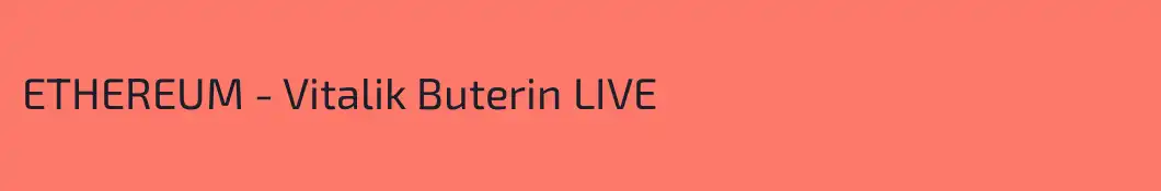 ETHEREUM - Vitalik Buterin LIVE